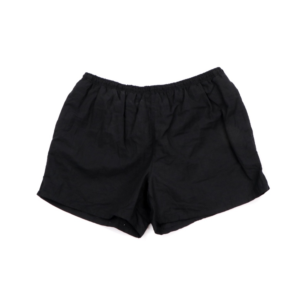 Vintage 90s Streetwear Blank Hiking Shorts Black